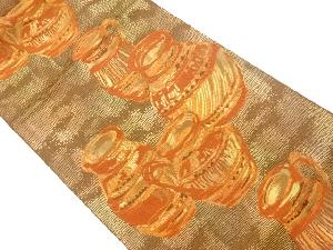 リサイクル　本場筑前博多壺模様織出し名古屋帯